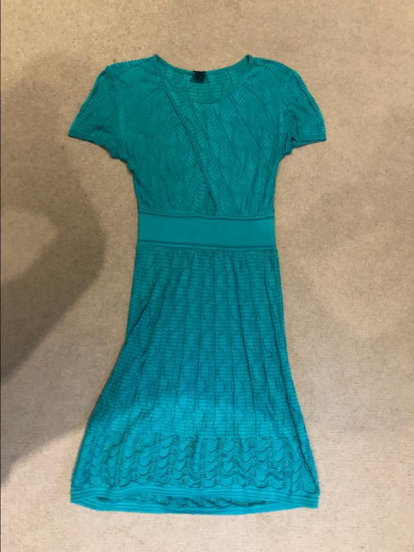 M Missoni Turquoise Knit Dress