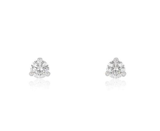 Bespoke White Gold Brilliant Cut Diamond Earrings