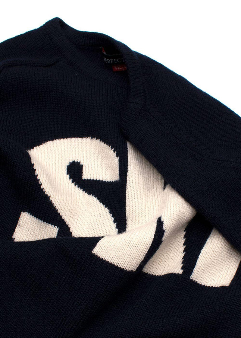 Perfect Moment Kids Navy Wool Sweater