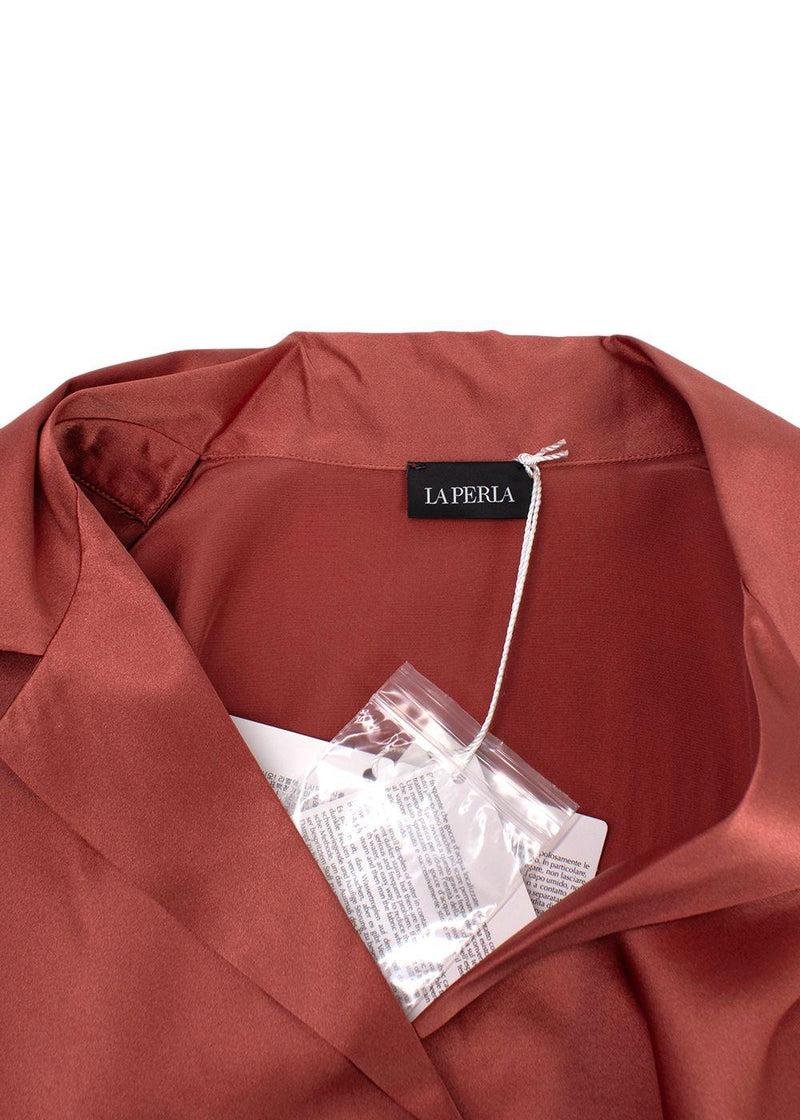 La Perla Rose Silk Long Pyjamas