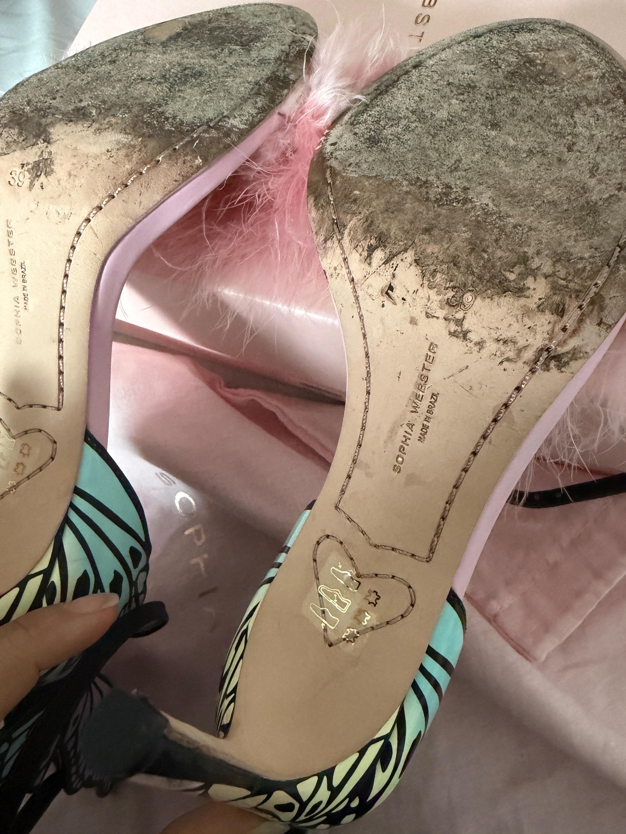 Sophia Webster Butterfly Detail Heeled Sandals