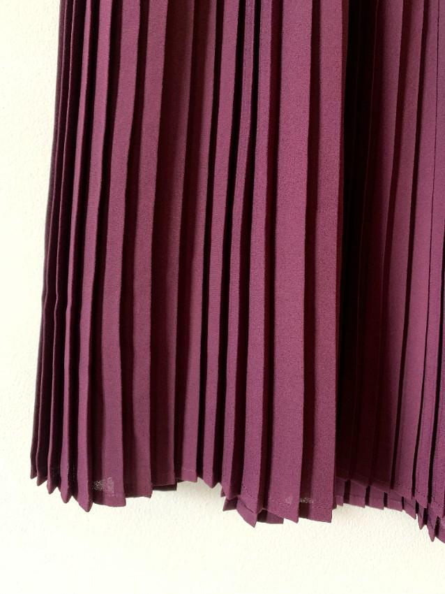 Eileen Fisher Pleated Recycled Poly Raisonette Skirt