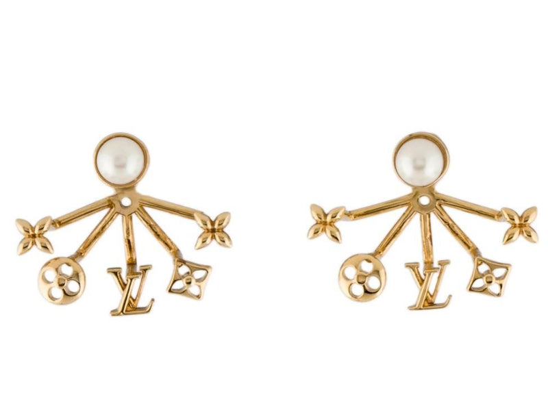 Louis Vuitton Faux Pearl Cruiser Earrings