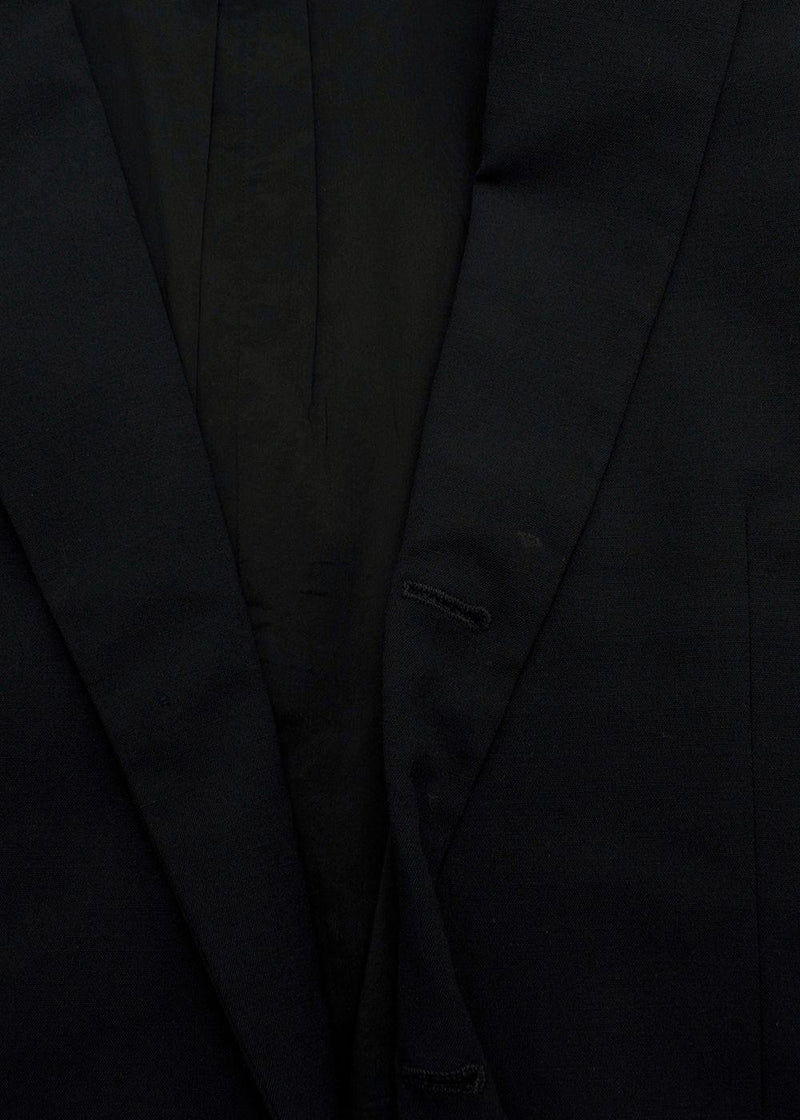 Jil Sander Black Single Breasted Wool Blend Blazer