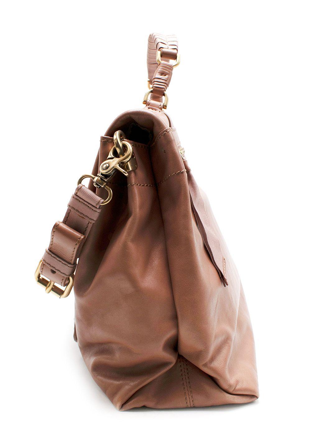 Nina Ricci Leather Shoulder + Top-Handle Bag