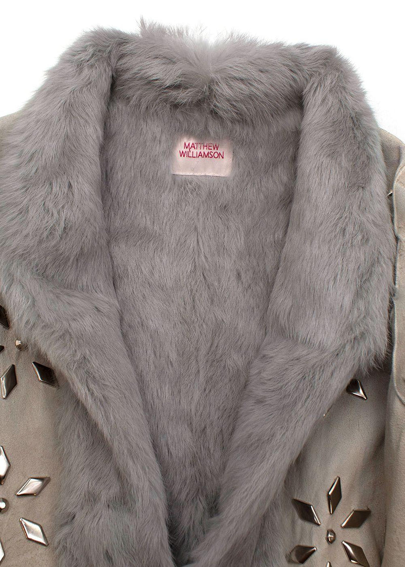 Vintage Fur Lined Embellished Penny Lane Coat