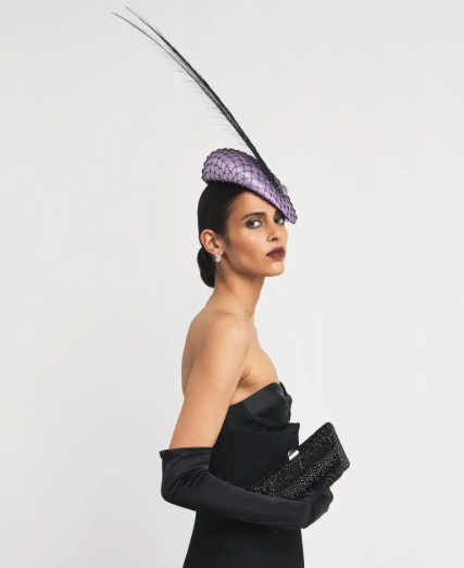 Victoria Grant Feathered Sinamay Fascinator