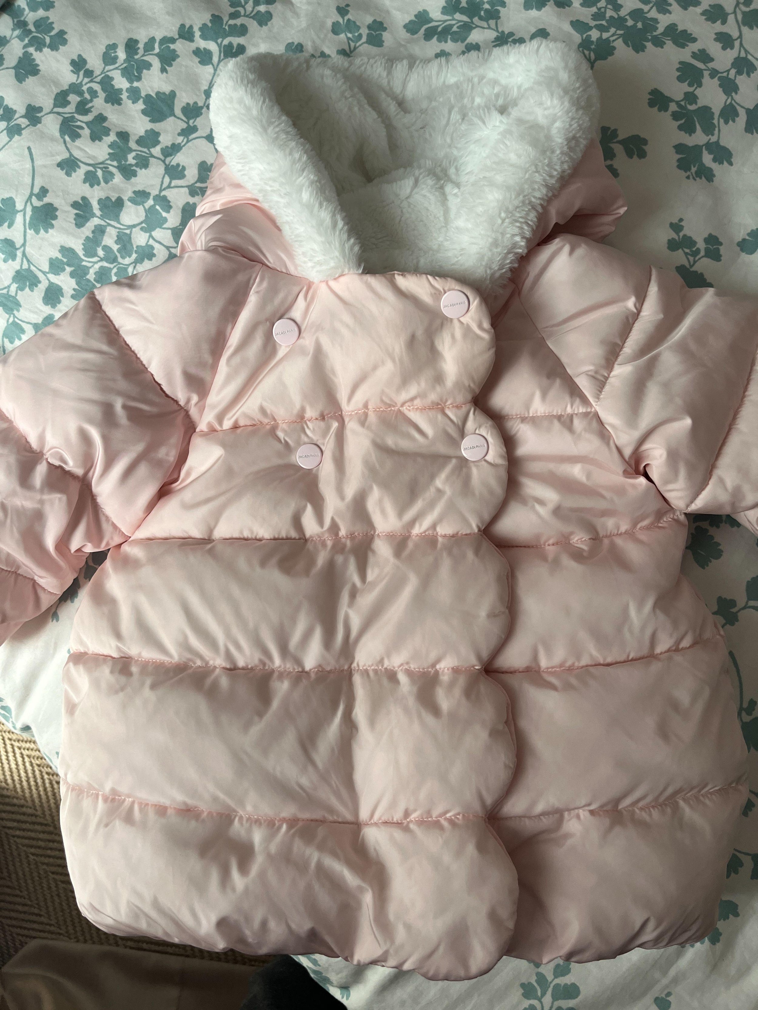 Jacadi Pale Pink Hooded Jacket