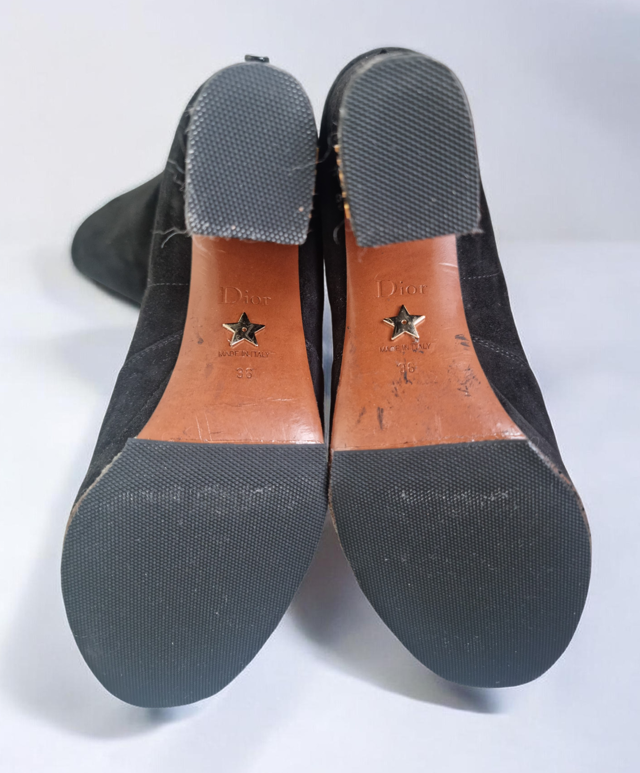 Dior Black Suede Ankle Boots