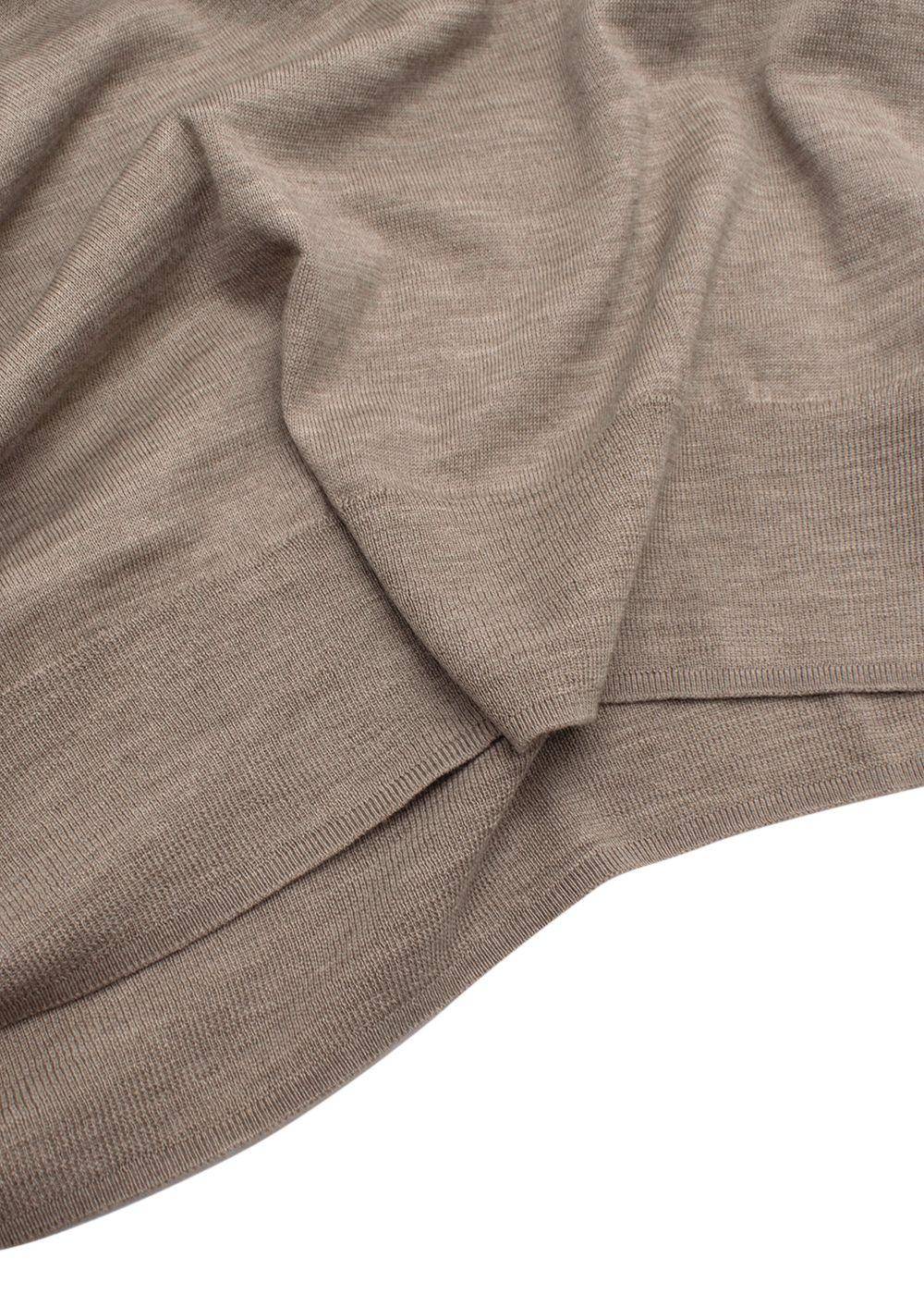 Leset Sand Brown James V Neck Polo Shirt