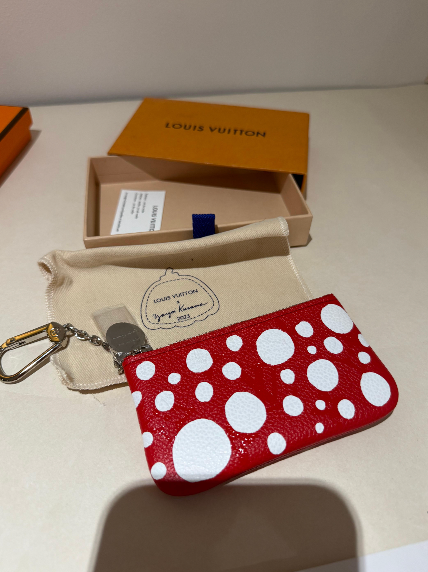 Louis Vuitton x Yayoi Kusama A Red Polka Dot Key Pouch