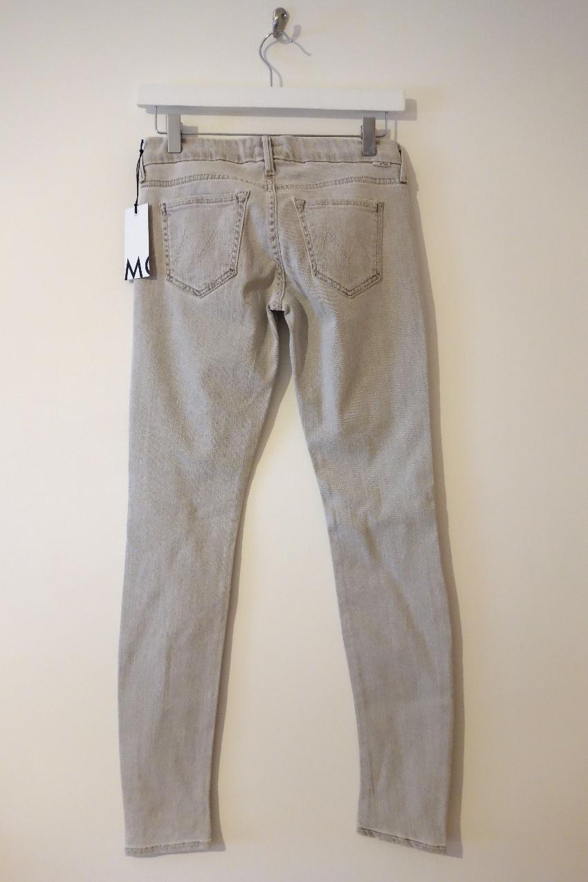 Mother The Looker Grey Skinny Jeans