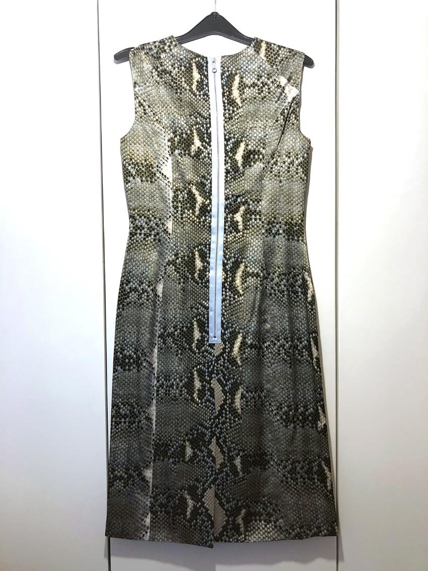 Erdem python print and lace sleeveless dress