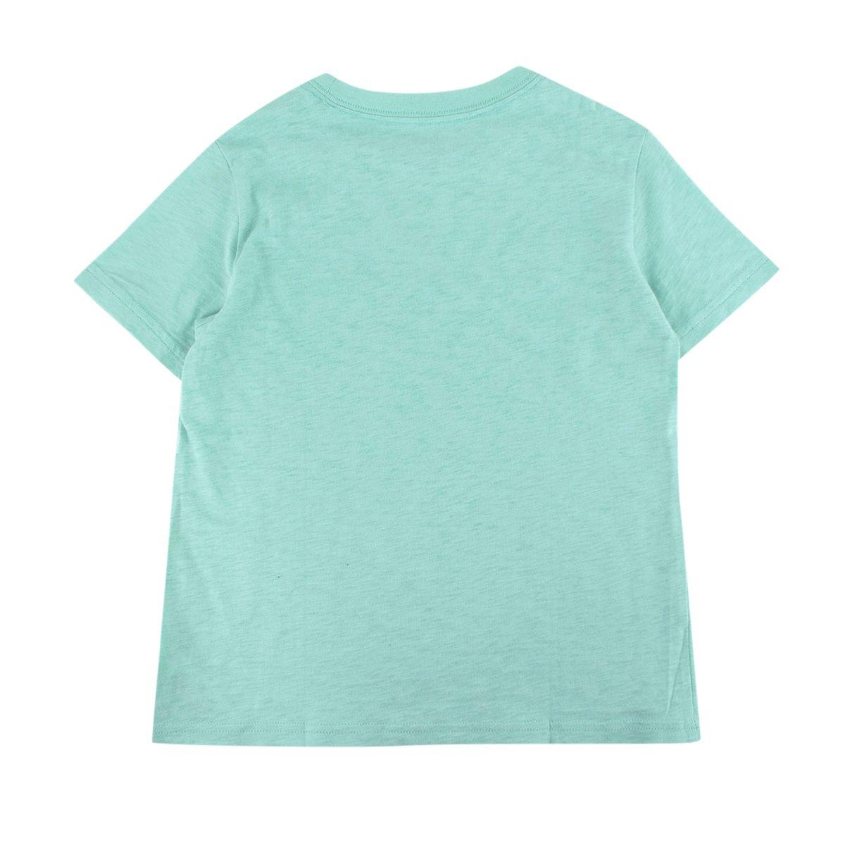 Mint & White Print Cotton Jersey T-Shirt