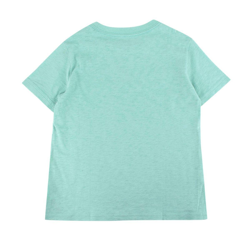 Mint & White Print Cotton Jersey T-Shirt