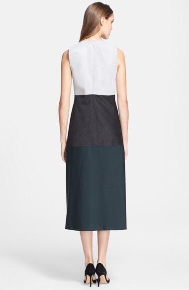 Theory  'Dalax' Colorblock Stretch Wool Midi Dress Size 10/UK14