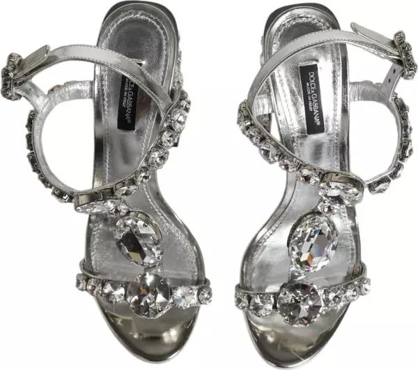 Dolce & Gabbana Embellished Silver Sandals
