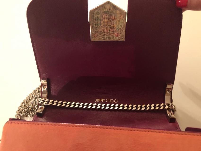 Jimmy Choo 'Petite Lockett' Palm Appliqué Suede Shoulder Bag