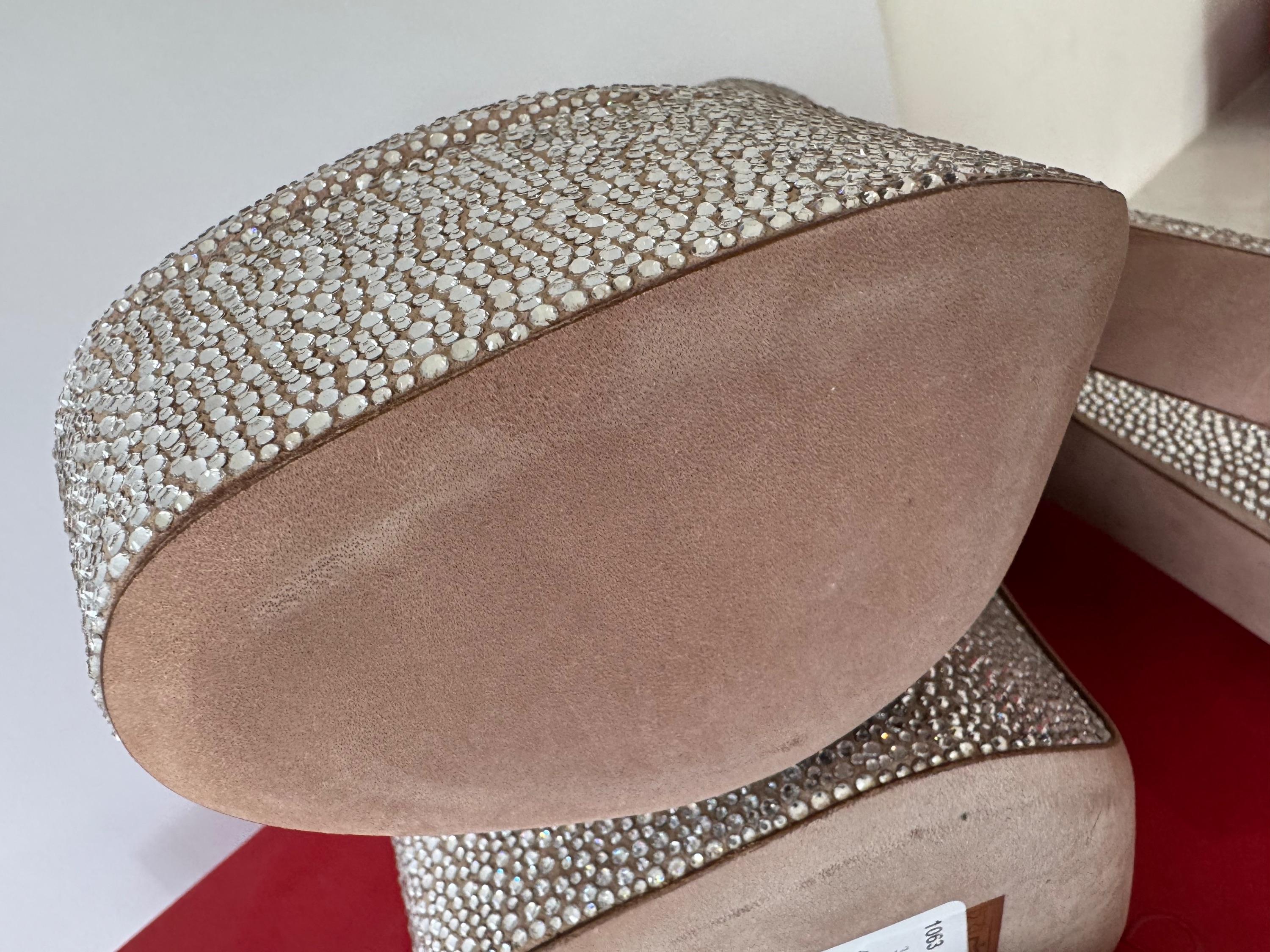 Crystal Tan-Go Platform Pumps 155