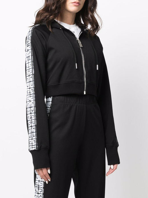 Givenchy Black Cropped Sweatshirt