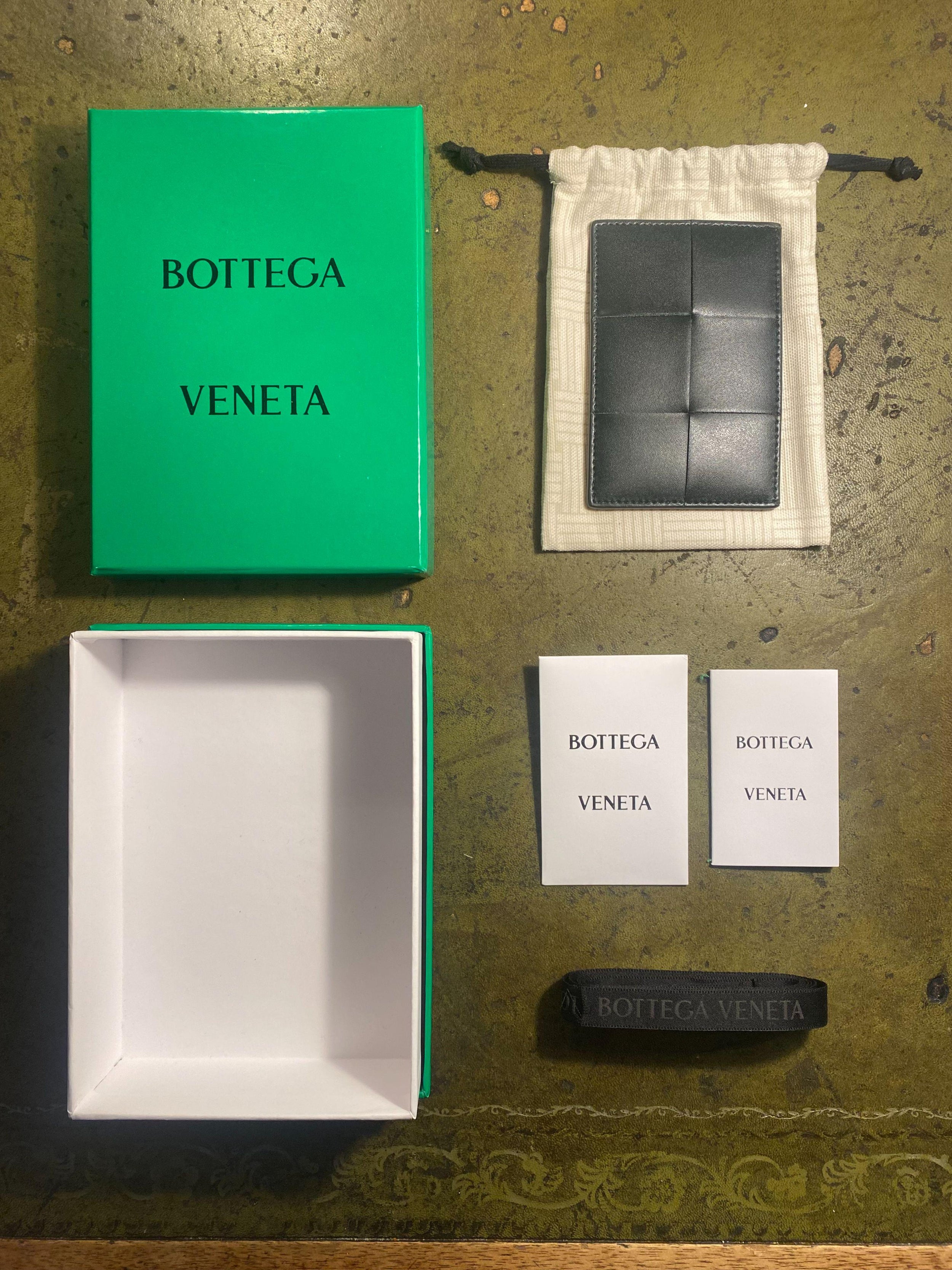 Bottega Veneta Dark Moss Credit Card Holder