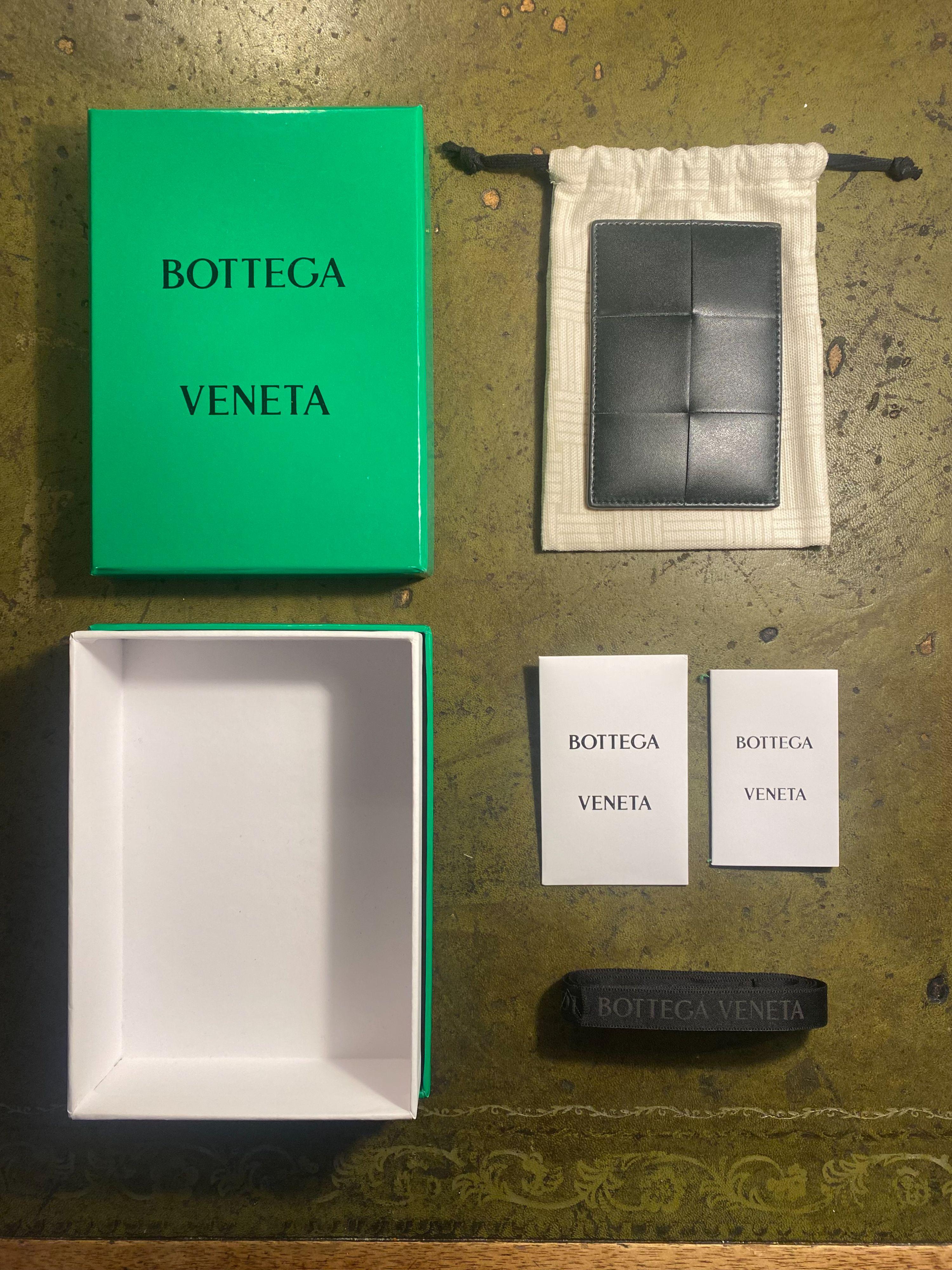 Bottega Veneta Dark Moss Credit Card Holder