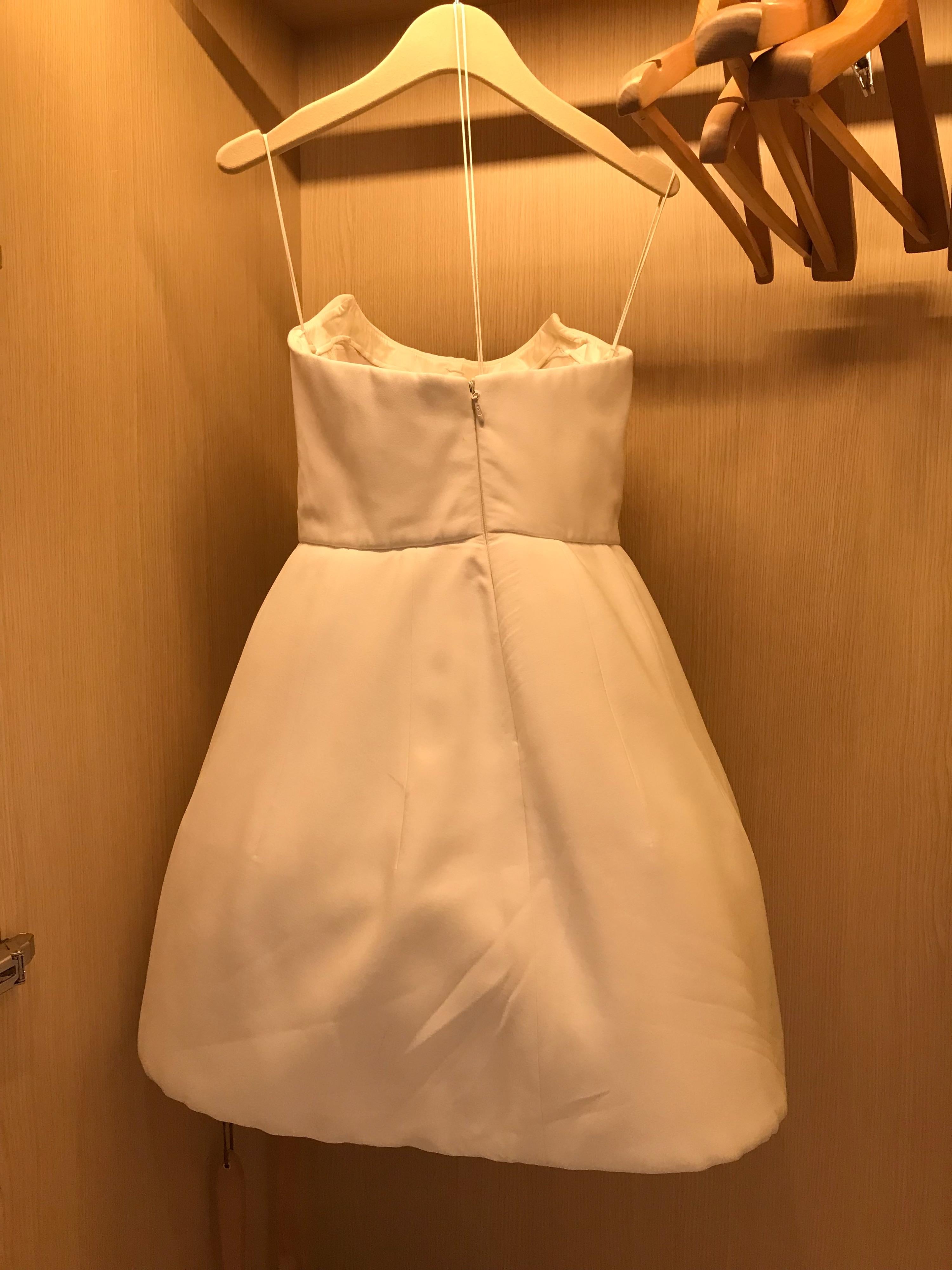 Ivory Embellished Special Order Strapless Dress