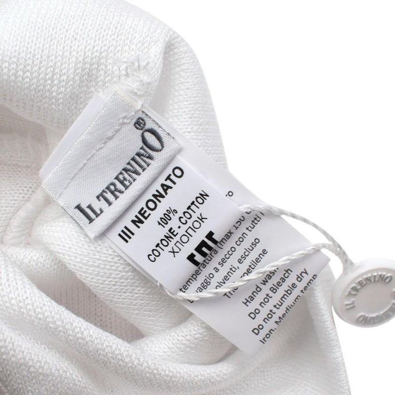 Il Trenino White Soft Cotton Artisanal Beanie
