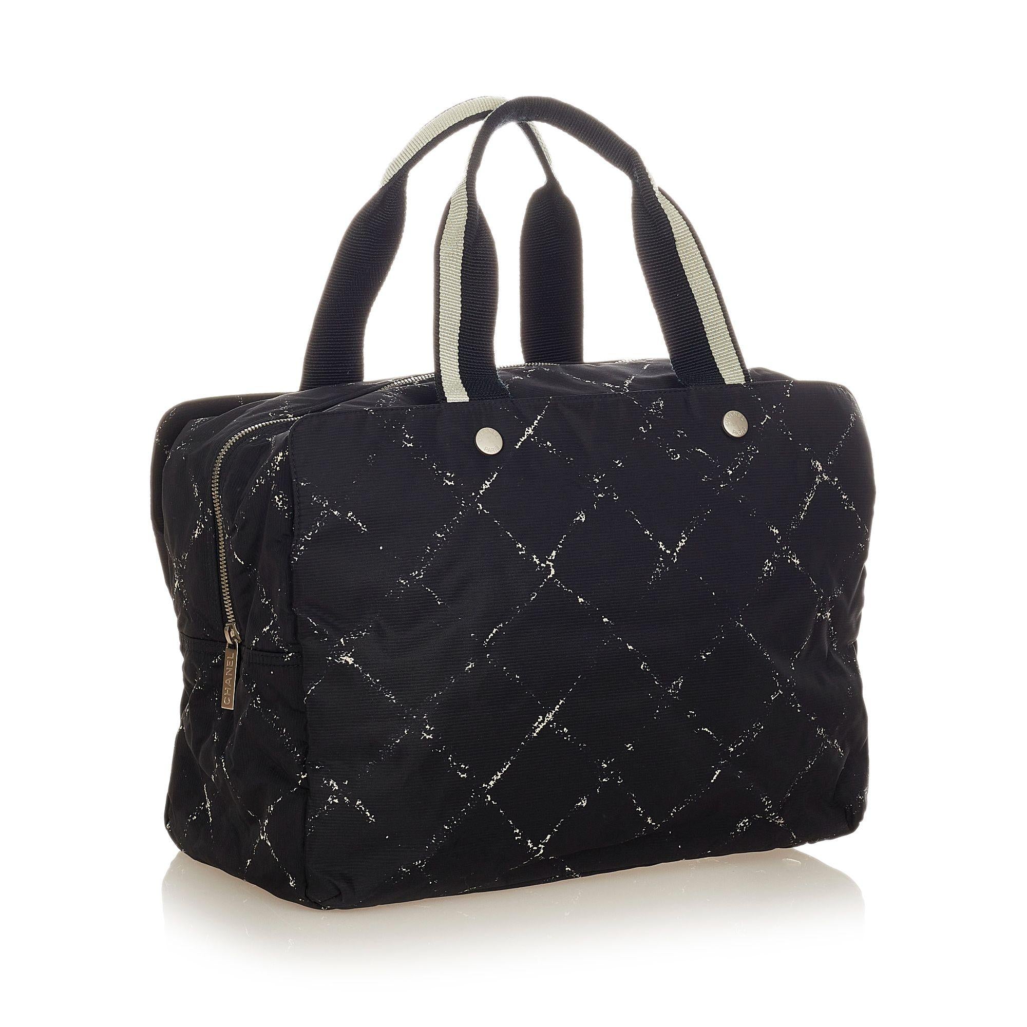 Chanel Old Travel Line Nylon Handbag