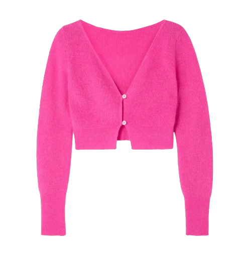Jacquemus Alzou Cropped Mohair-blend Cardigan