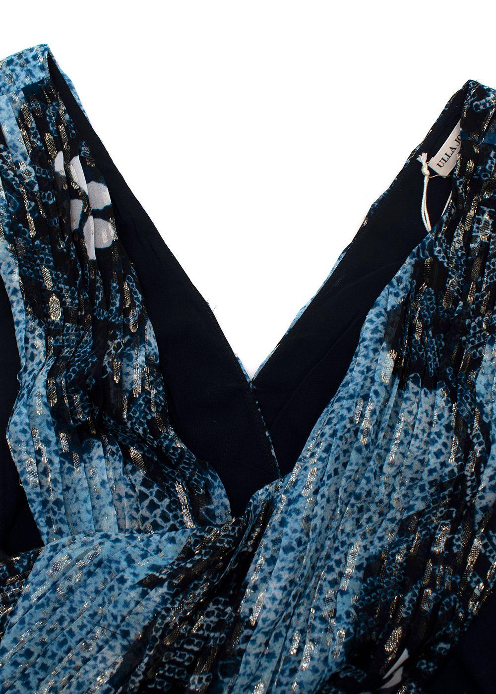 Ulla Johnson Adora Sky Blue Silk Maxi Dress