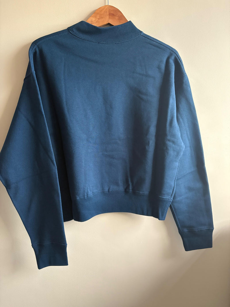 Chloe Blue Cotton Sweatshirt