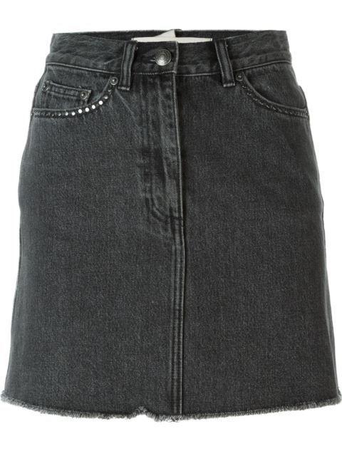 Marc by Marc Jacobs cherry embellished denim skirt