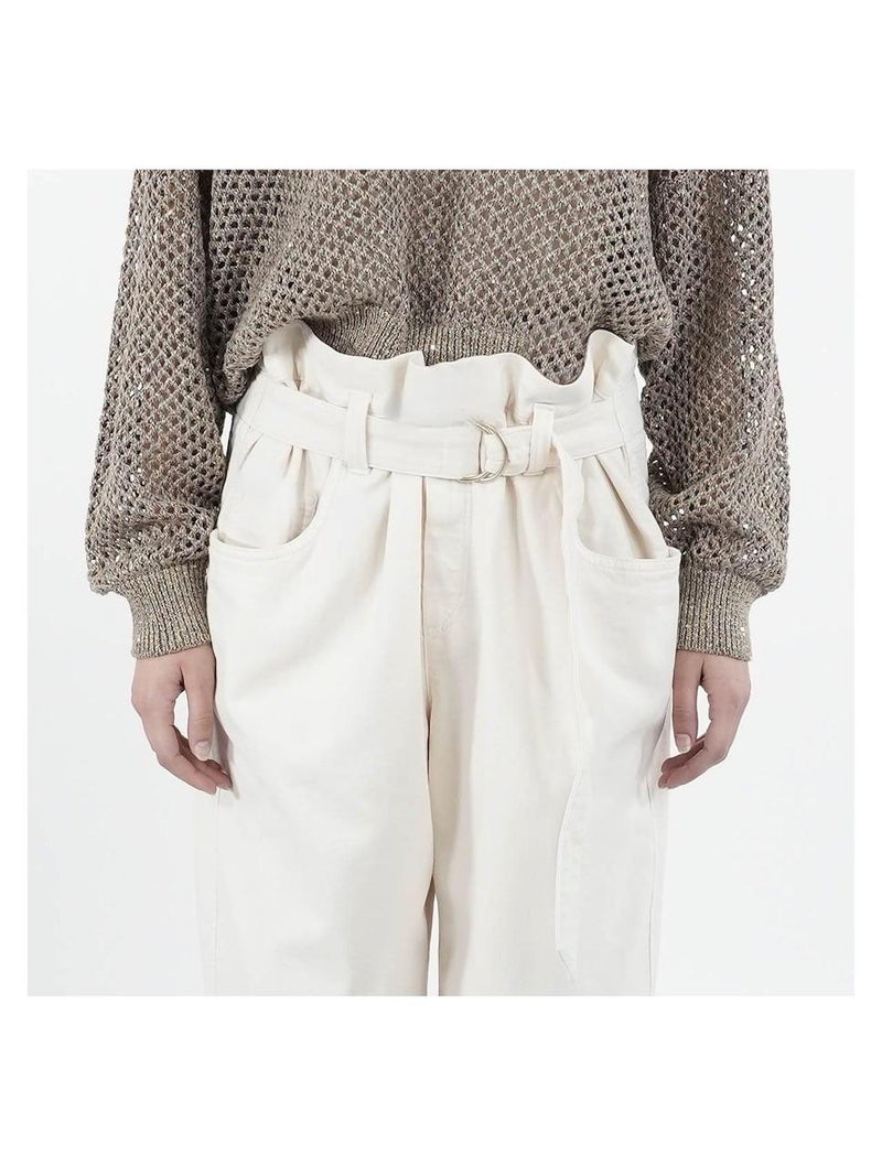 Brunello Cucinelli Paperbag Wasit Denim Jeans