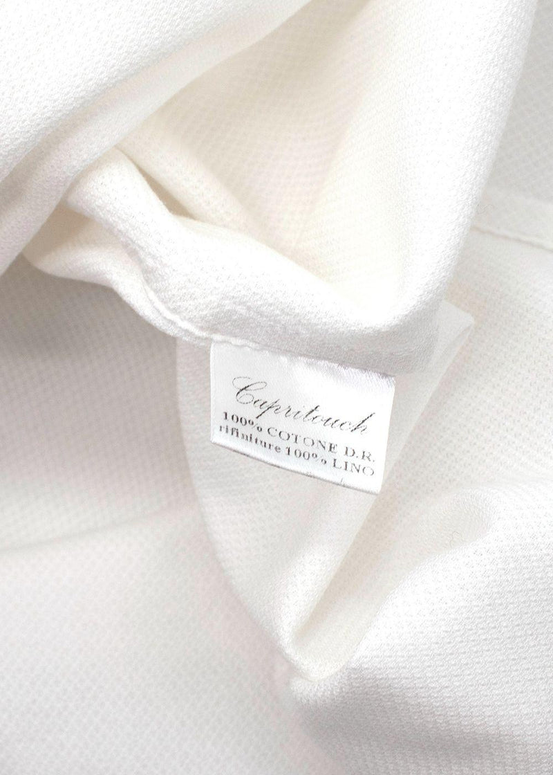 Tailormade White Cotton Polo Shirt