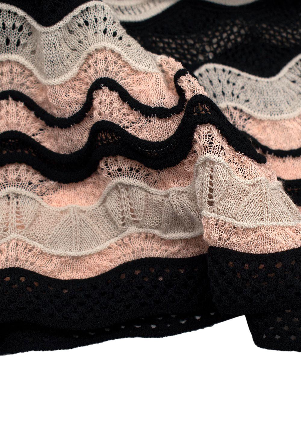 Missoni Pink Zig Zag Lightweight Knit Top