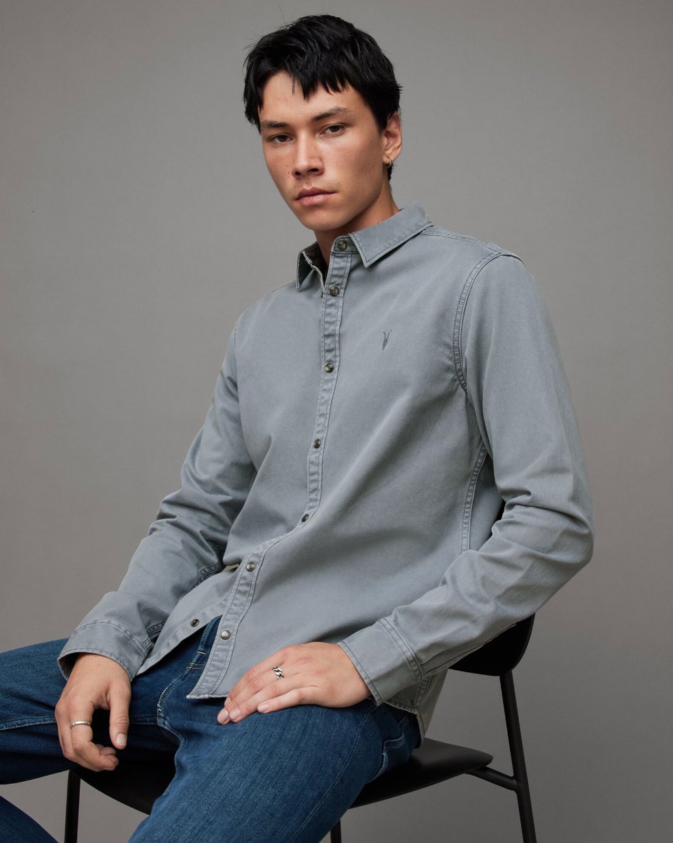All Saints Staveley Ramskull Embroidered Shirt