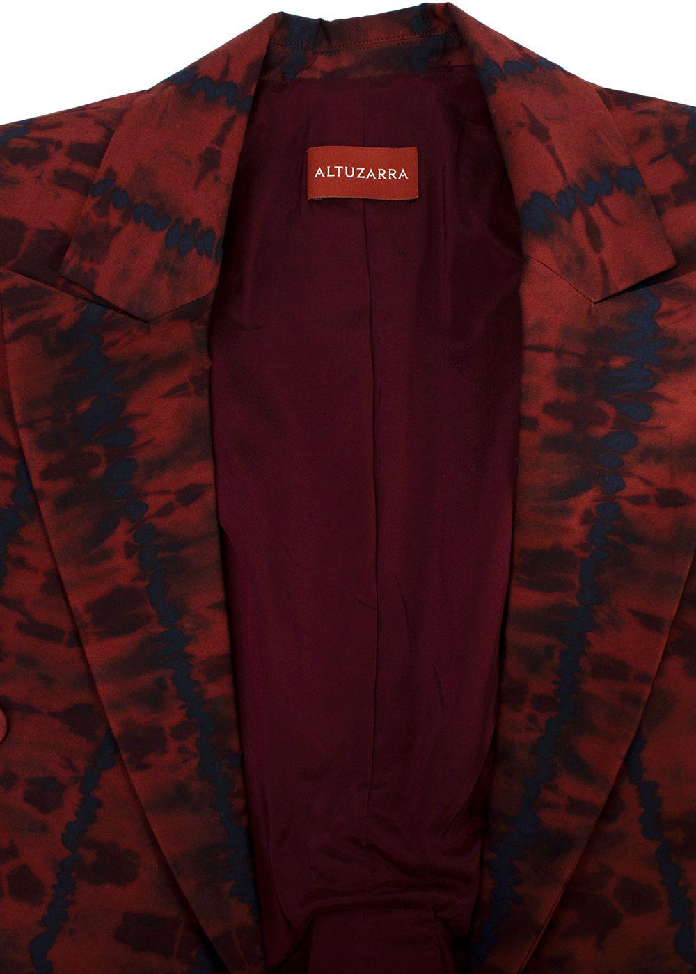 Altuzarra Hattson belted tie-dyed cotton-blend blazer
