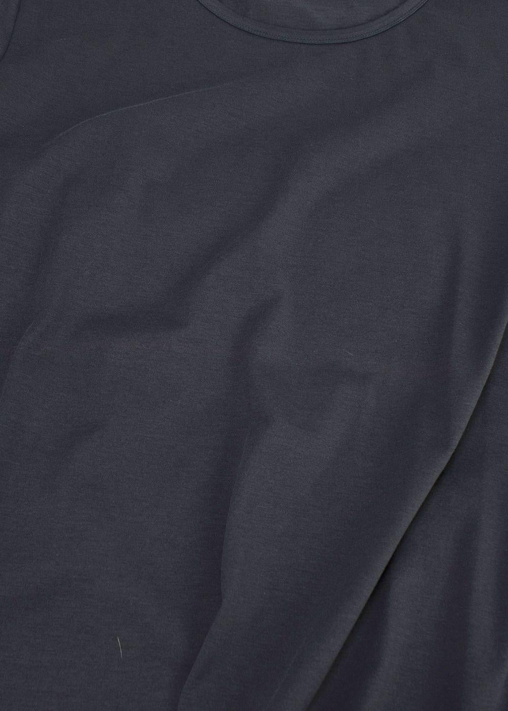 Loro Piana Charcoal Grey Cotton T-Shirt