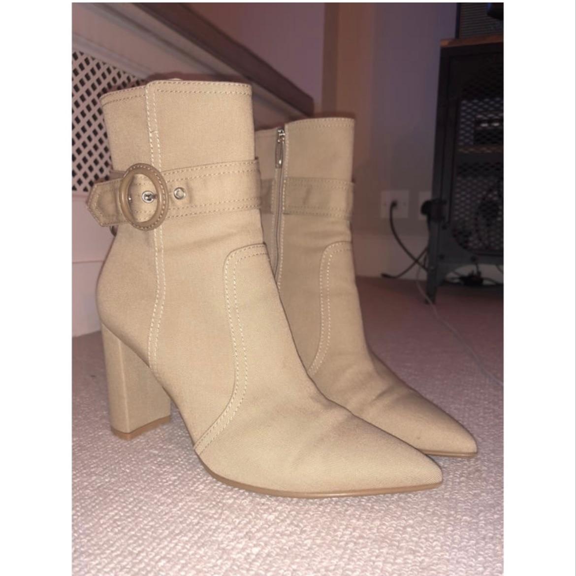 Miller Buckled Twill Ankle Boots