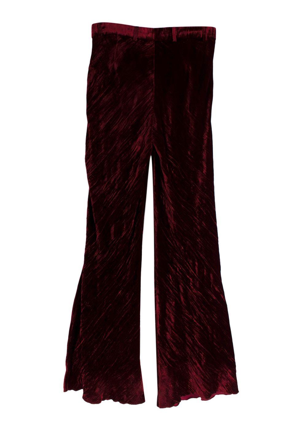 Etro Crushed Velvet Trousers