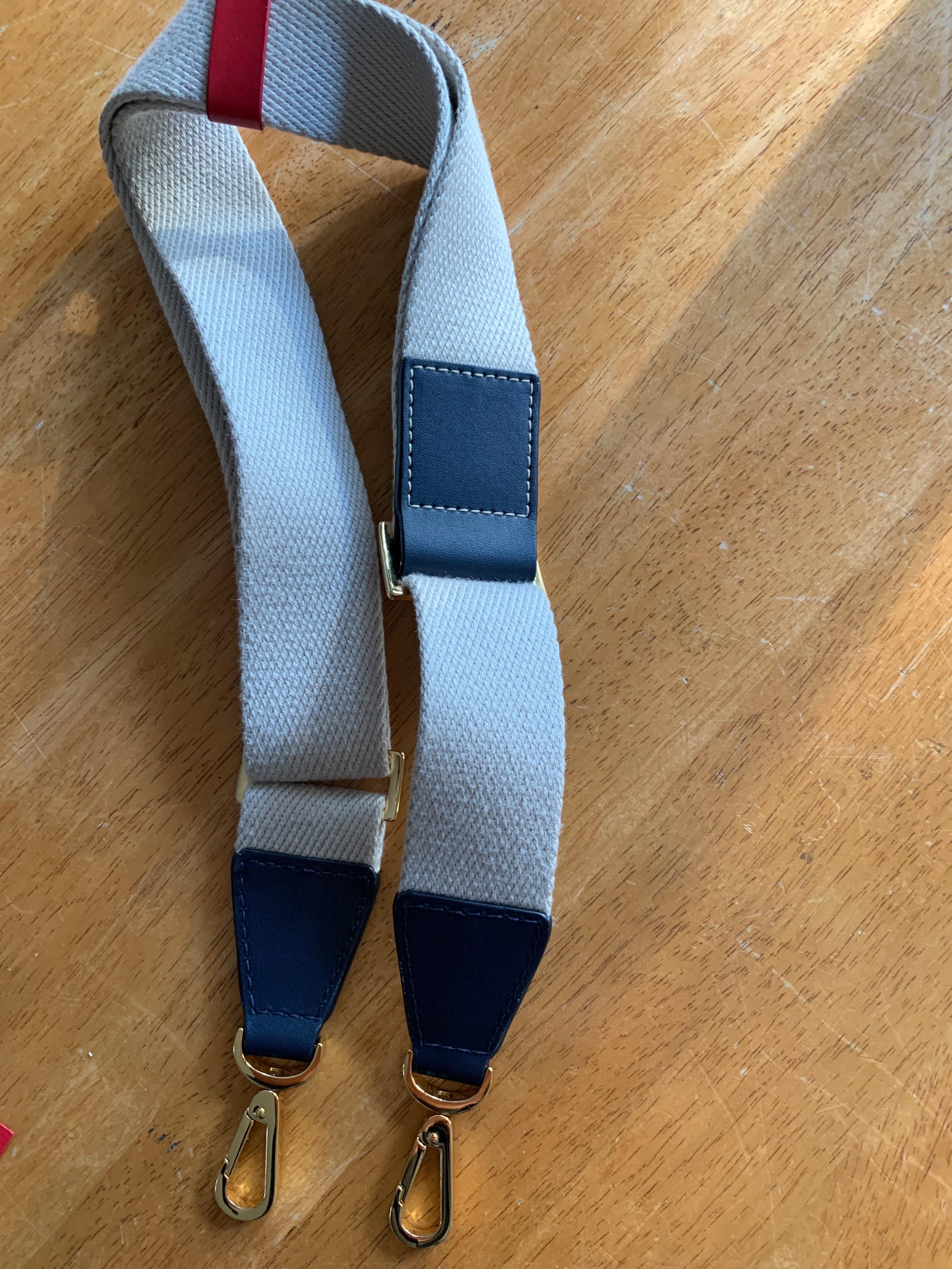 Carolina Herrera Navy Monogram Bucket Bag