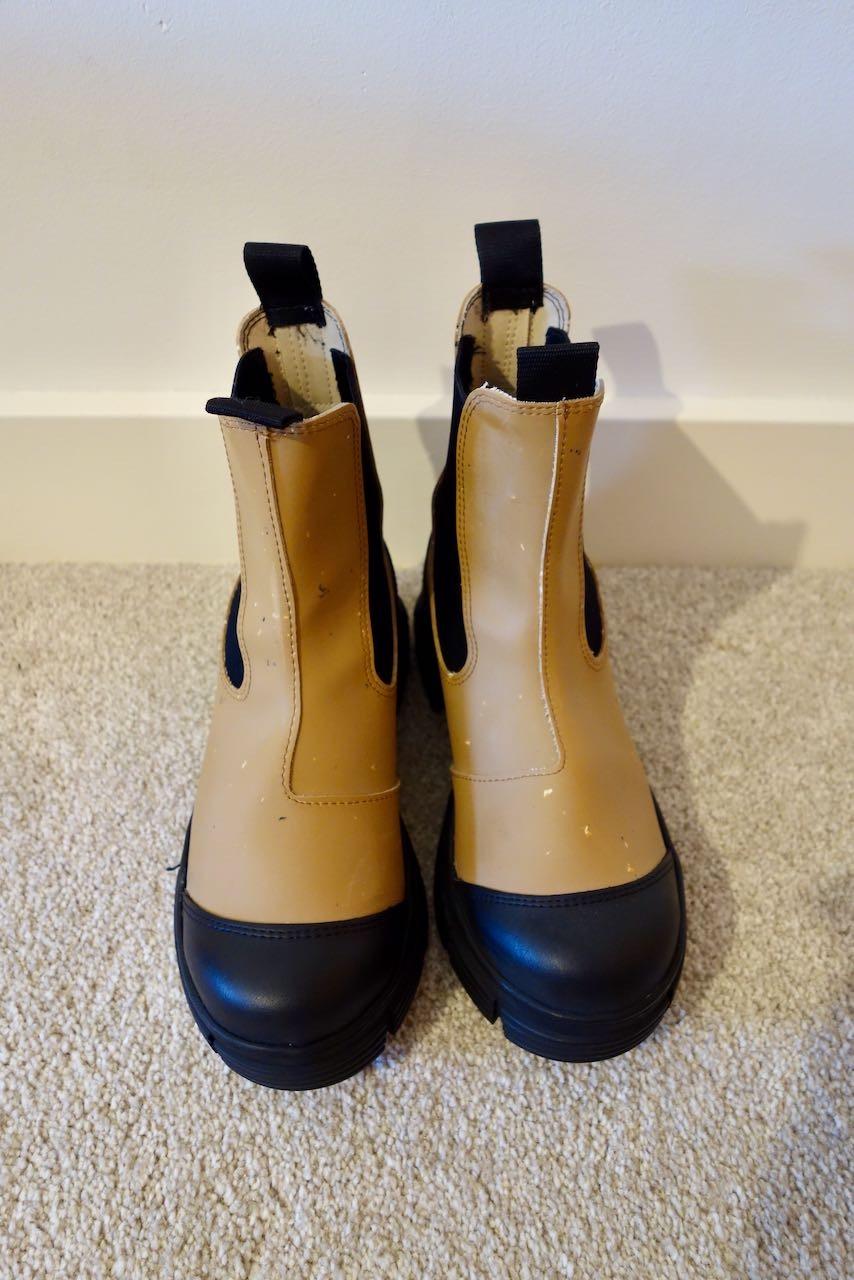 Tan Speckled Ankle Boots