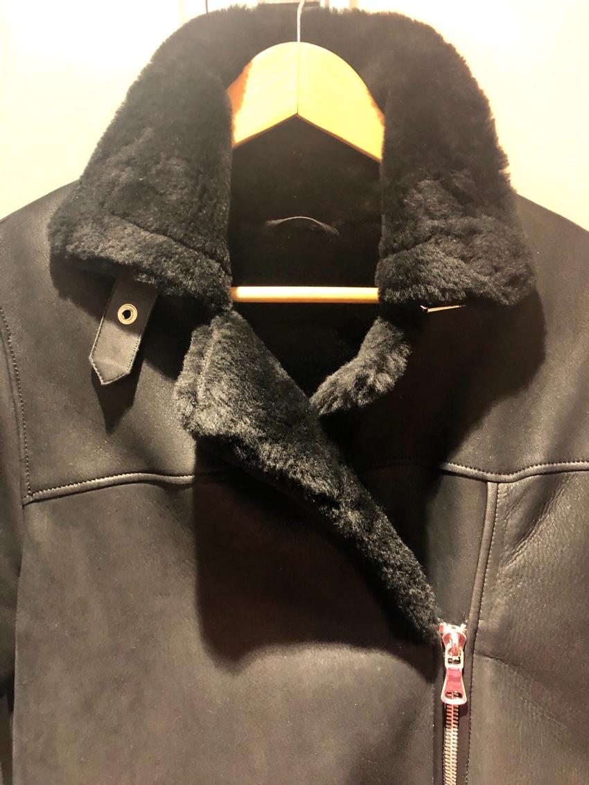 Bespoke shearling black jacket