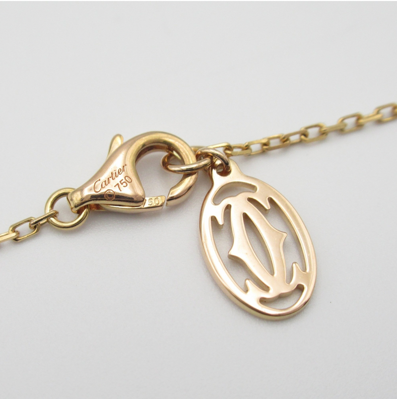 Cartier D'Amour Pink Sapphire Gold Necklace