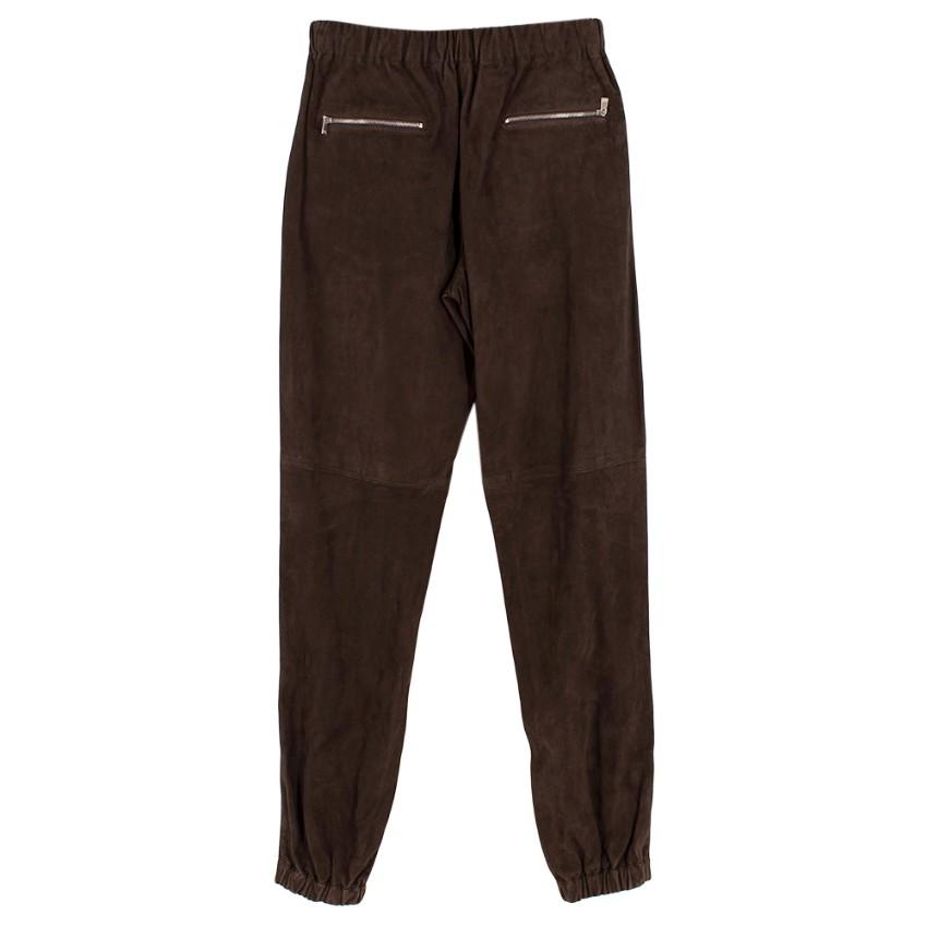 Michael Kors Brown Suede Joggers