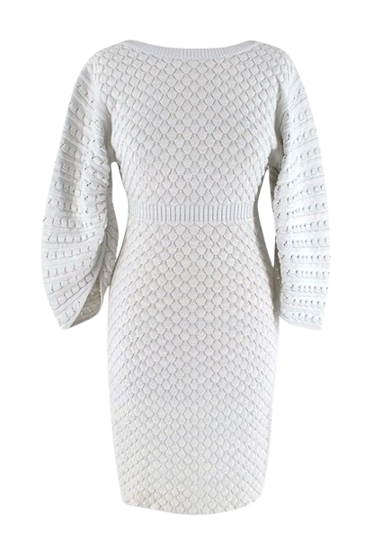 Waffle Knit Mini Dress