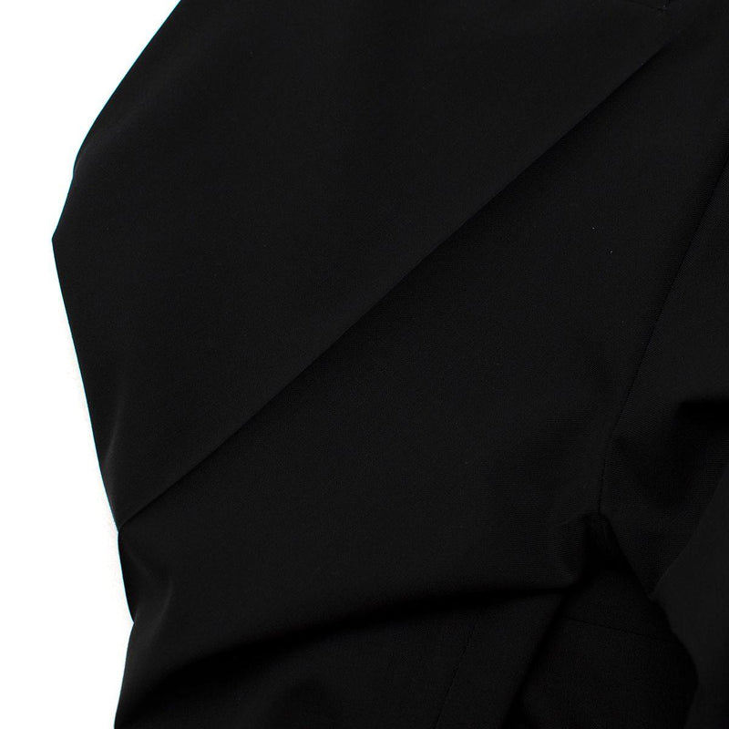 The Row Black Fine Wool-Silk Cigarette Pants