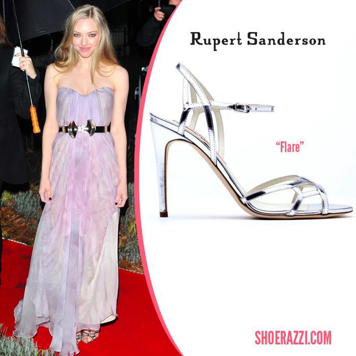 Rupert Sanderson Flare Gold Sandals