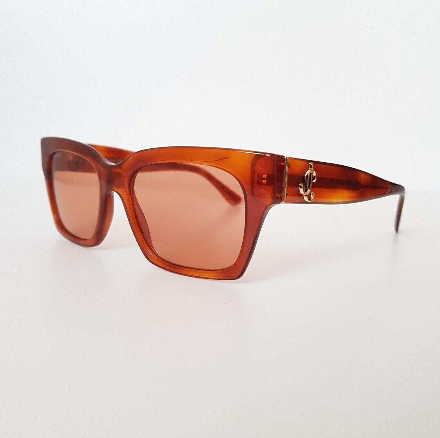 Havana Square Framed Caramel/Red Sunglasses